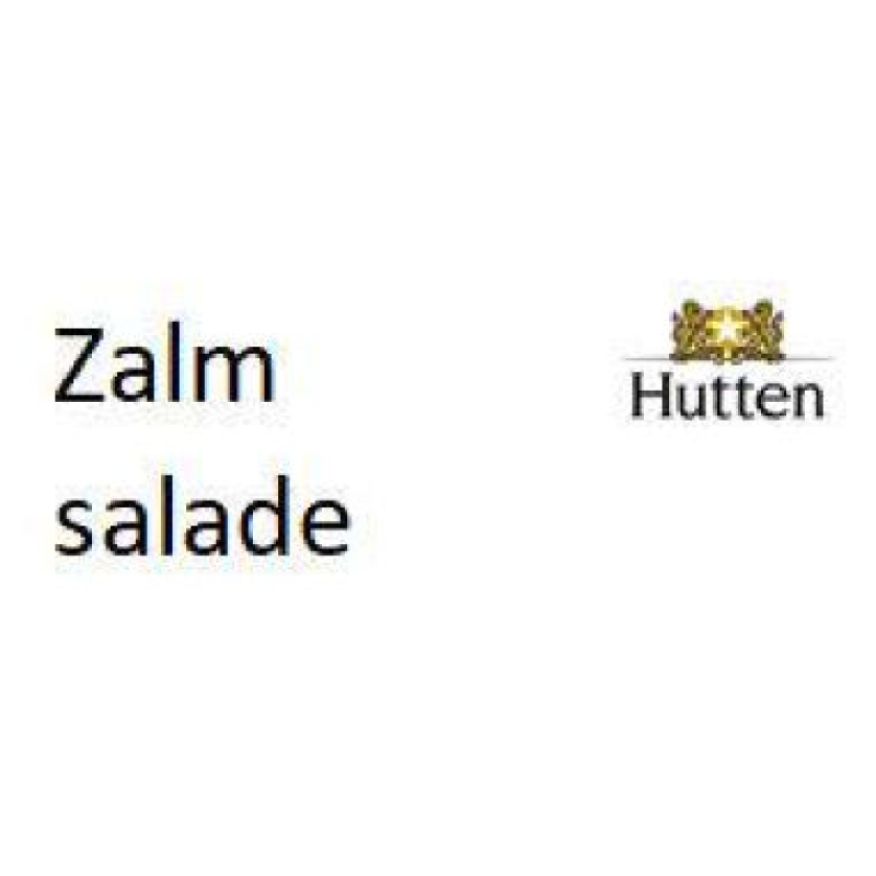 Etiket Hutten Zalmsalade (15009)